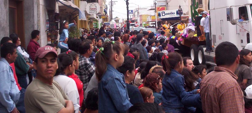 Matamoros Tamaulipas Mexico   Charros Parade   Crowd 