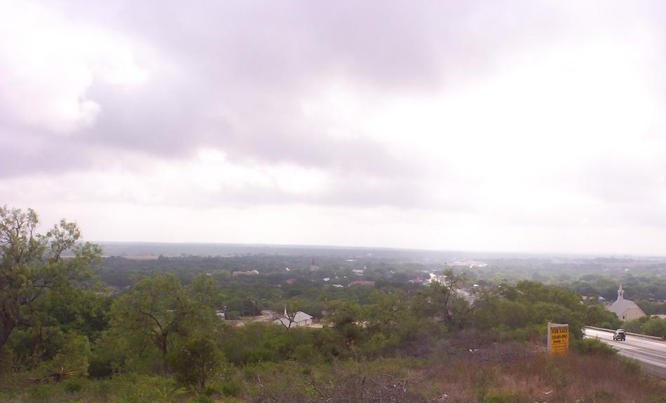 city of castroville from hilltop 