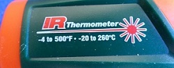 thermometer maxes out at 500 degrees fahrenheit 